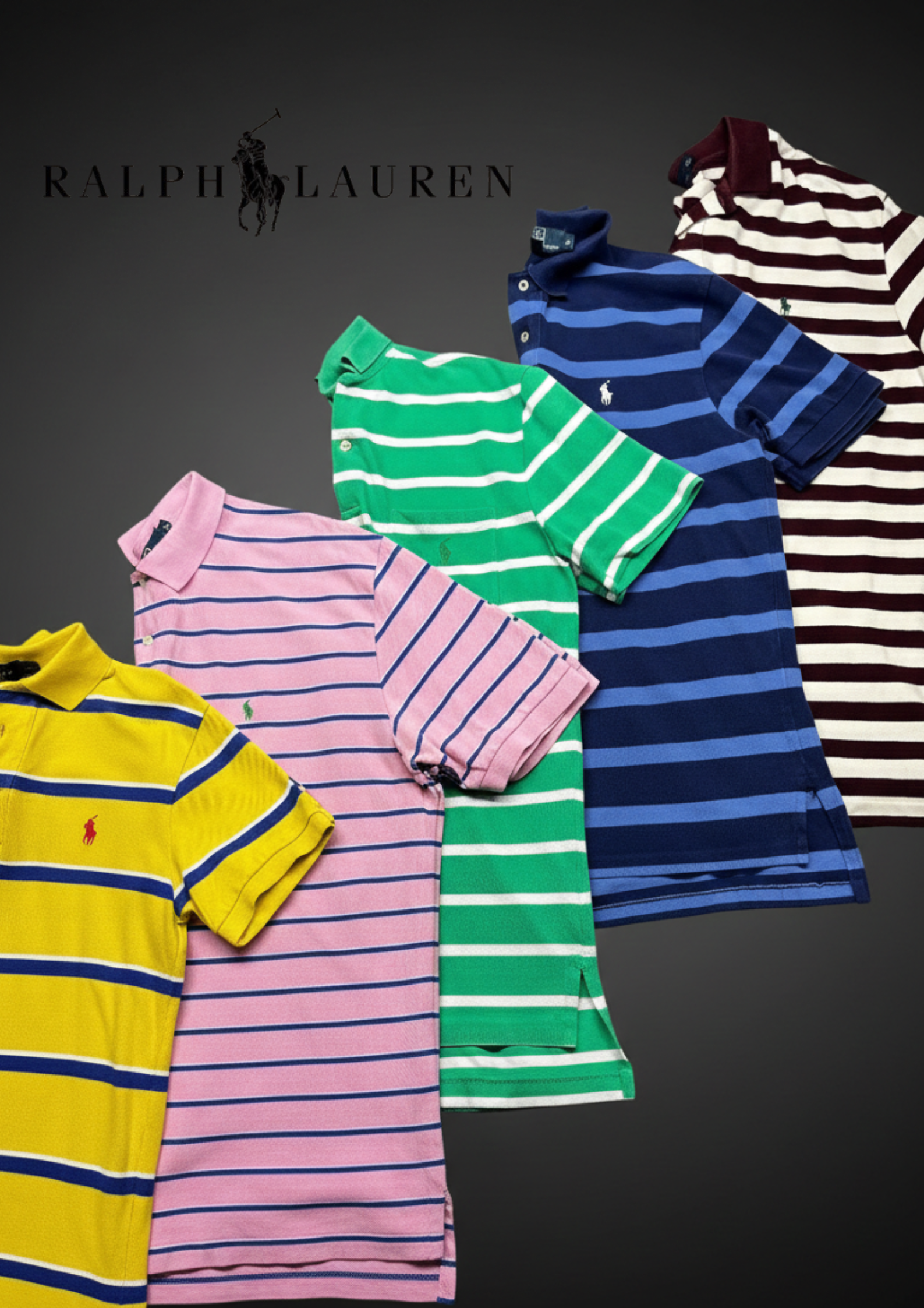 Lot de Polos Ralph Lauren (Exclusif) - 90% Grade A