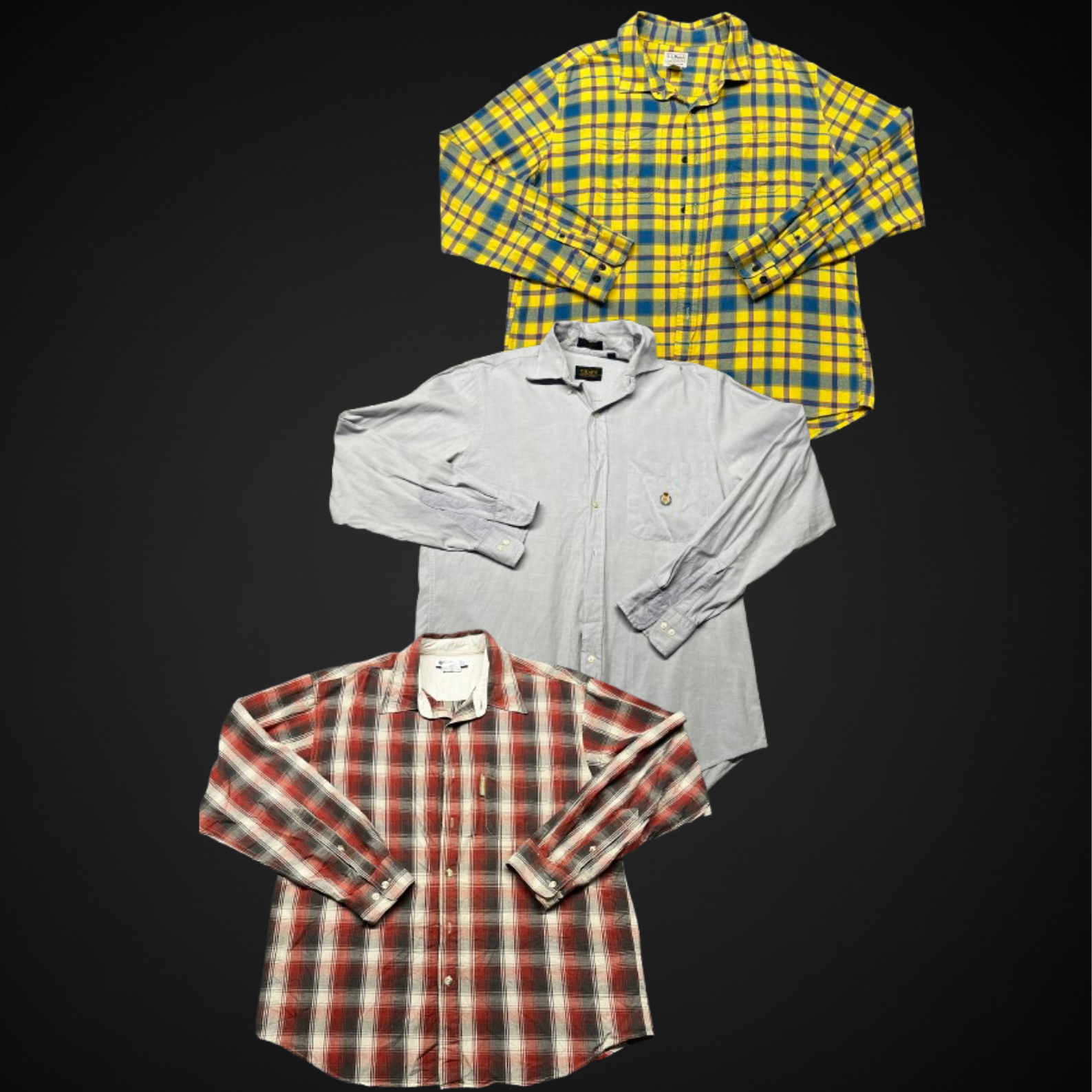 Lot de 20 Chemises US Heritage (L.L. Bean, Brooks Brothers, Chaps RL) - 85% Grade A-1