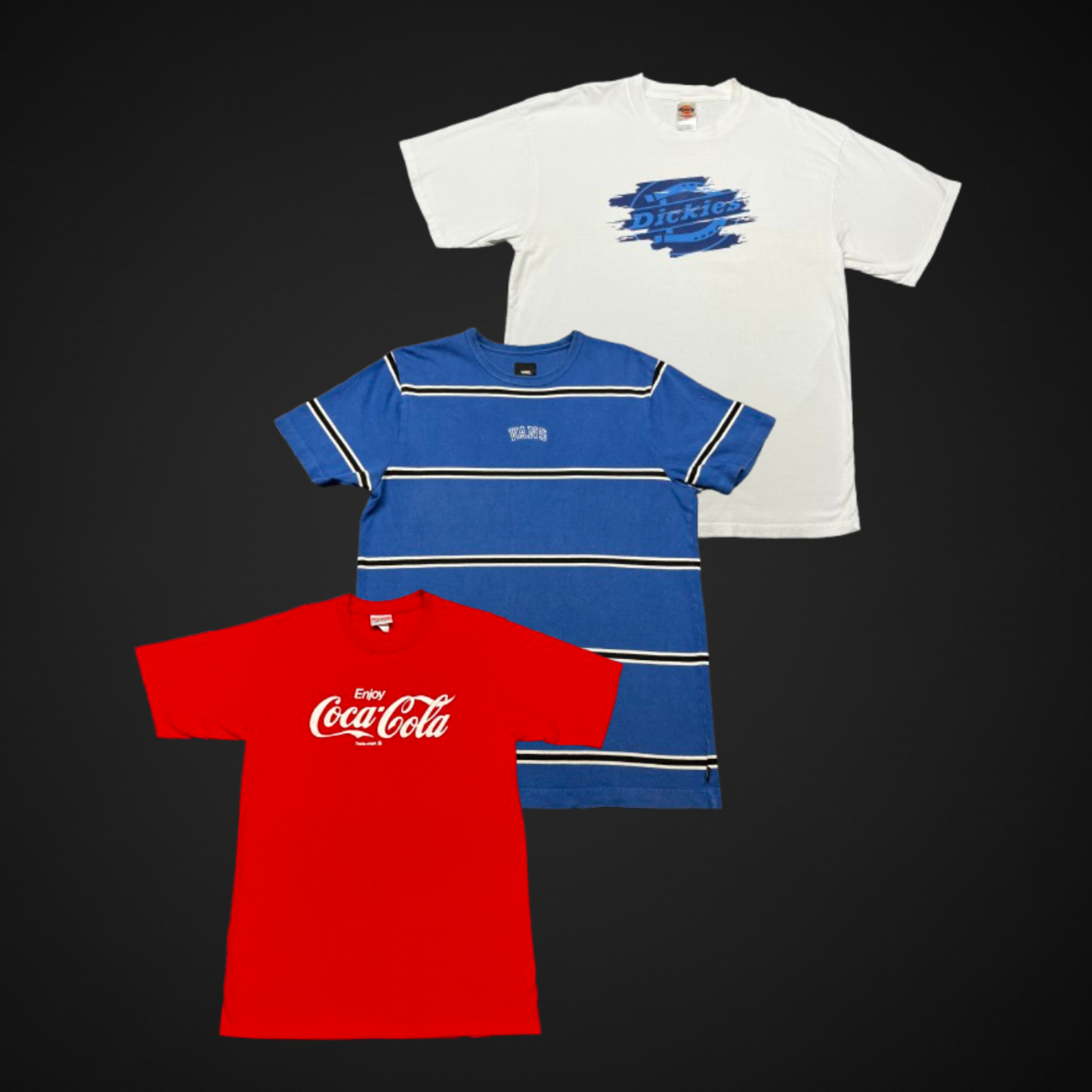 Lot de 20 T-shirts US Streetwear (Carhartt, Dickies, Vans, Levi's) - Grade A