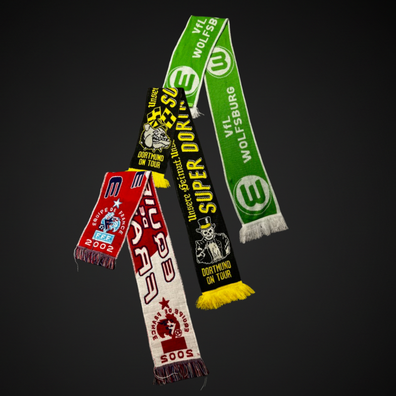 Lot de 20 Écharpes de Football (Clubs Européens & Nationaux) - Grade A-1